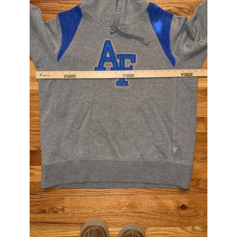 Nike Air Force Academy Hoodie Pullover over Size Medium Blue Gray Embroidered - Picture 5 of 7